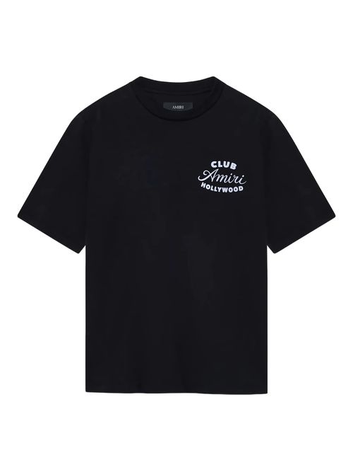 Amiri Club Logo T-Shirt in Black - Black