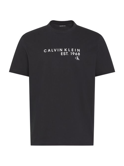 Calvin Klein Jeans Maglietta nero / bianco