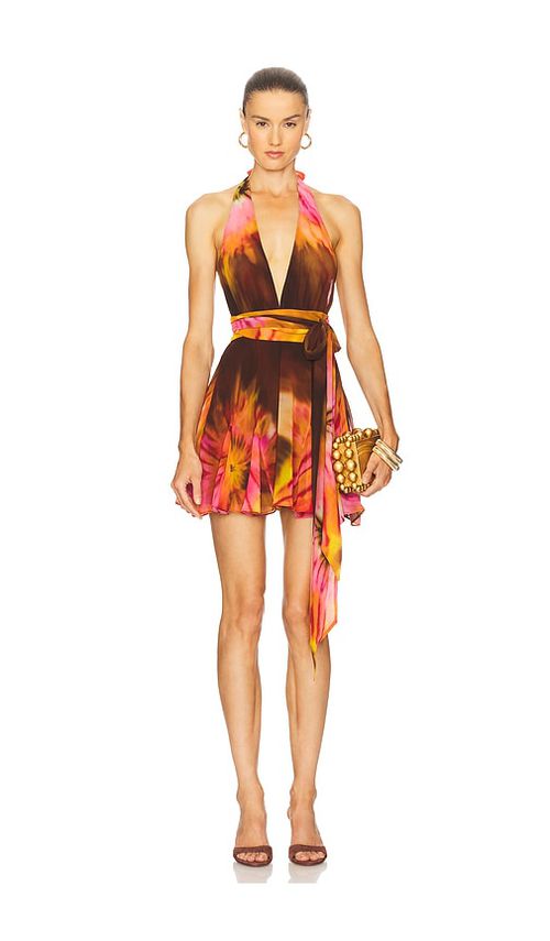 Retrofete Briola Dress in Orenda - Brown. L also in