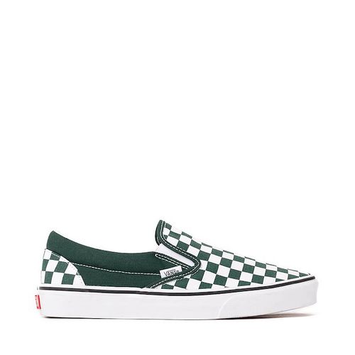 Vans Classic Slip-On Checkerboard Skate Shoe - Emerald