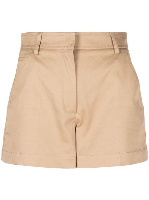Rockstud high-waisted shorts - Neutrals