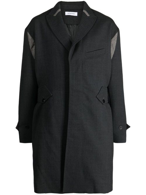 Solon single-breasted coat - Grey