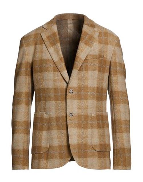 Man Blazer Sand Size 44 Virgin Wool, Acrylic, Polyester
