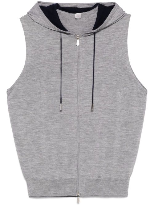 Hooded vest - Grey