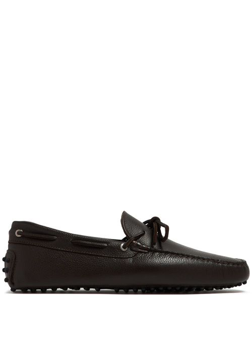 Aurélien leather driving shoes - Brown