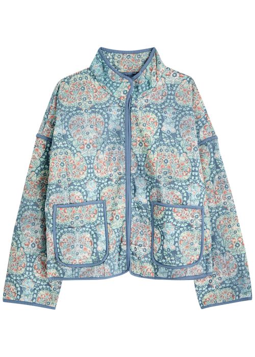 Chloe Floral-print Quilted Cotton Jacket