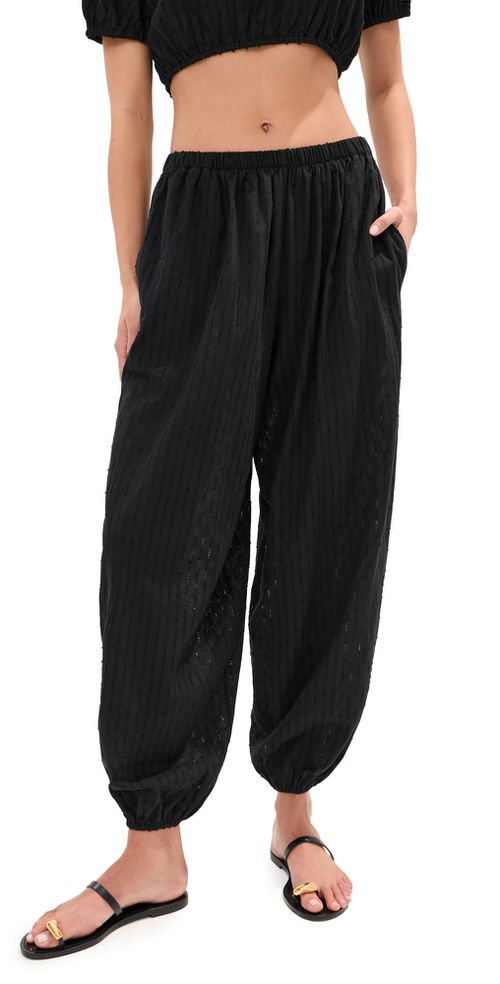 Andi Eyelet Pants Black