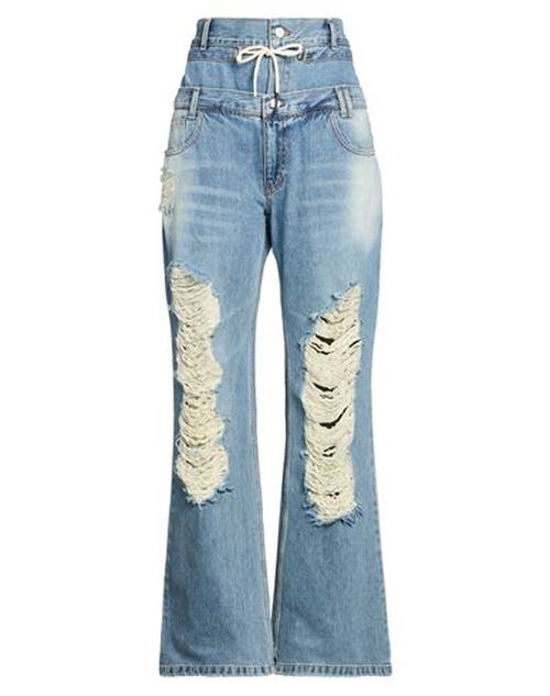 Woman Jeans Blue Size 26 Cotton
