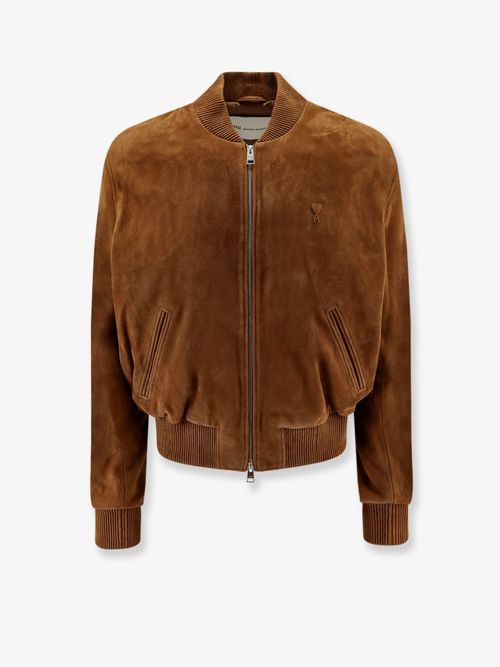 Suede Goatskin Jacket — Brown