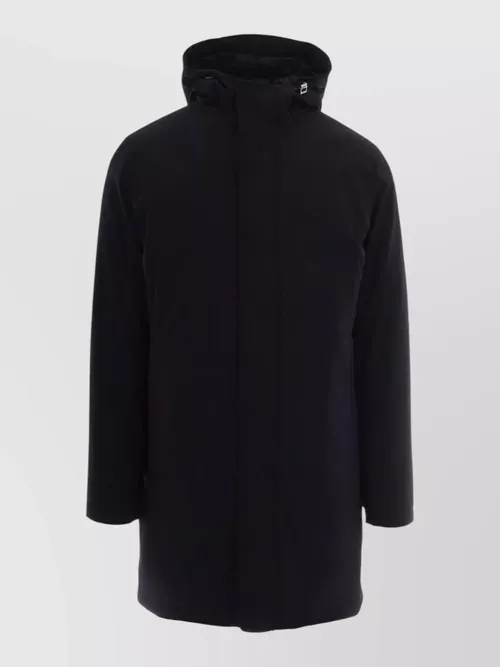 Herno - hooded padded mid length jacket coat