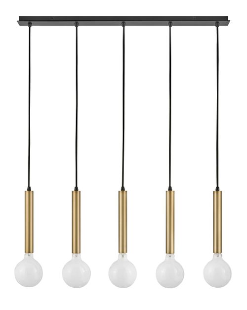 Bobbie 5-Light Chandelier in Lacquered Bra