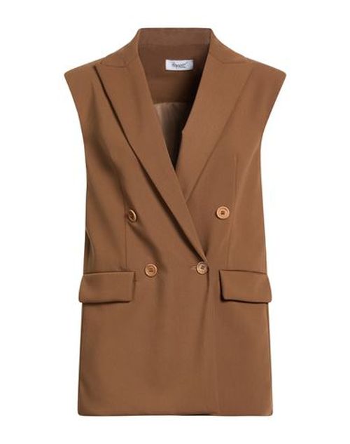 Woman Blazer Brown Size 4 Polyester, Viscose, Elastane