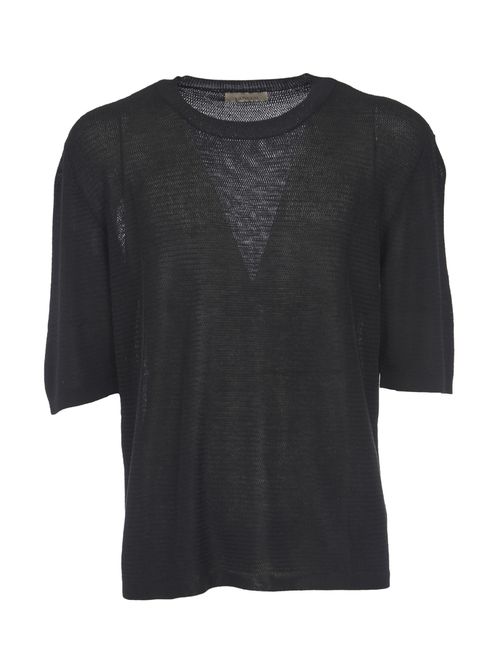 Knitted Short-sleeve Jumper