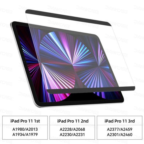 (For iPad 11) Paper Like Screen Protector For iPad Air 4 5 10.9 Pro 11 9.7 5/6th 10.2 7/8/9th Mini 6 5 Magnetic Writing Film iPad Accessories