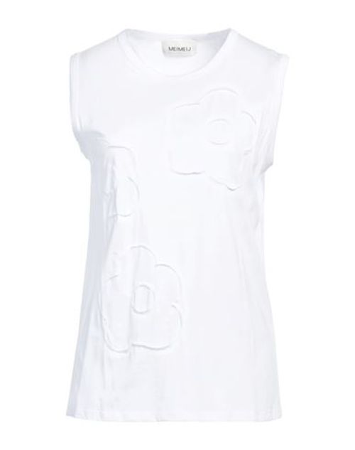 Woman Tank top White Size 4 Cotton
