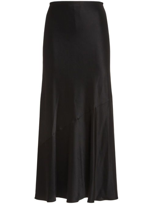 Satin skirt - Black