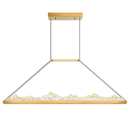 Brass LED Chandelier from the Himalayas Collection