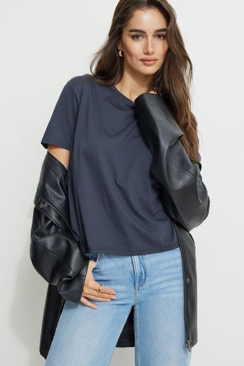 Easy Crewneck Cotton T Shirt