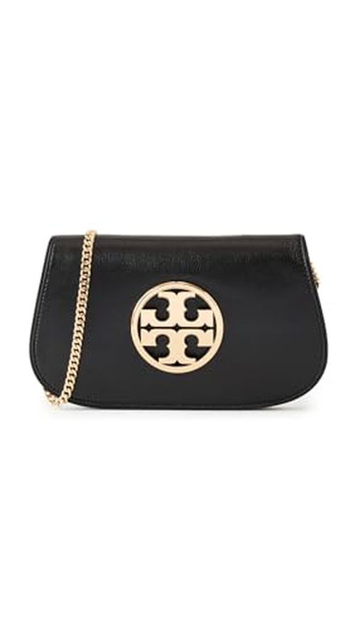 Tory Burch Women's Reva Clutch, Black, One Size
