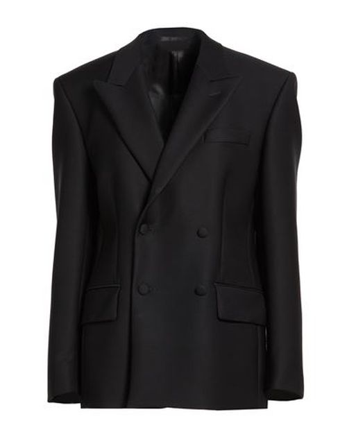 Woman Blazer Black Size 2 Virgin Wool, Polyamide, Elastane