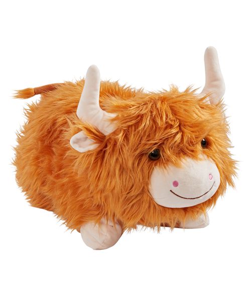 Signature Highland Cow Jumbo Plush Pillow Pet - Brown