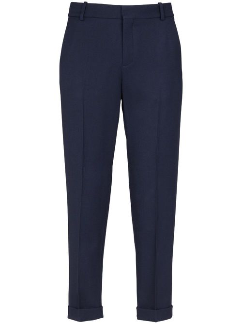 Virgin-wool tailored trousers - Blue