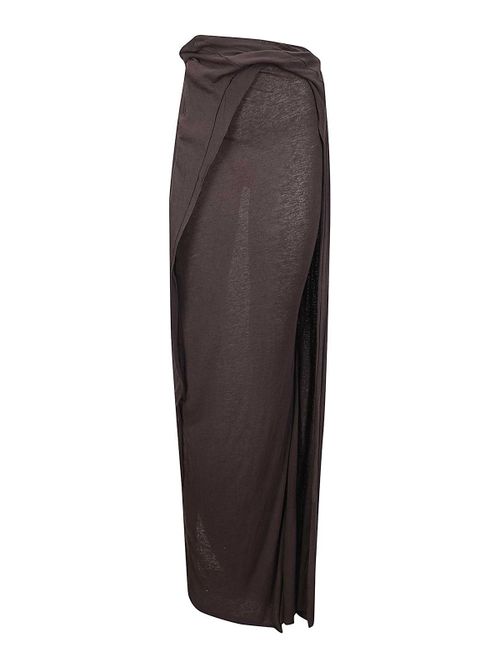 Slitted Linen Maxi Skirt
