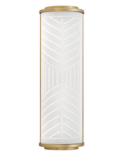Lacquered Brass LED Bath Sconce from the Devon Collection