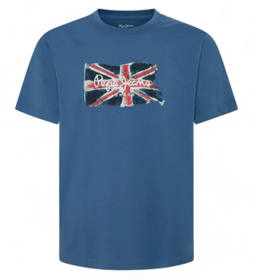 Pepe Jeans for man. PM509384 Clag navy T-shirt (S), Casual, Cotton, Short sleeve