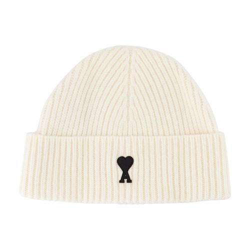Ribbed Knit Wool Beanie