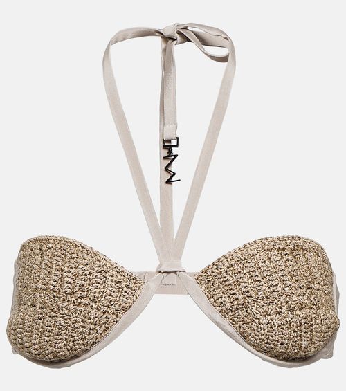 The Mannei Lima crochet silk-blend bra top