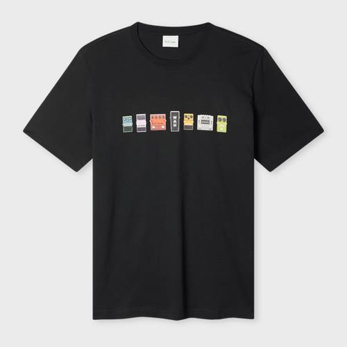 X Oasis - Black Guitar Pedals Print T-Shirt