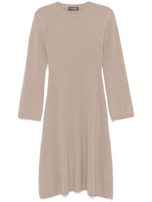 A-line midi dress - Brown