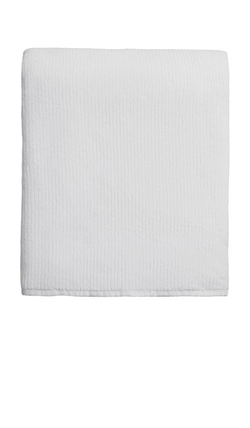 Parachute Soft Rib Hand Towel in White - White. a
