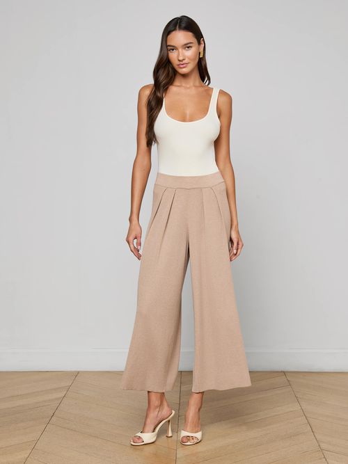 Milly Knit Pants In Cappuccino