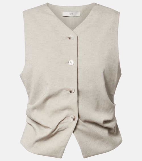 Leone draped vest