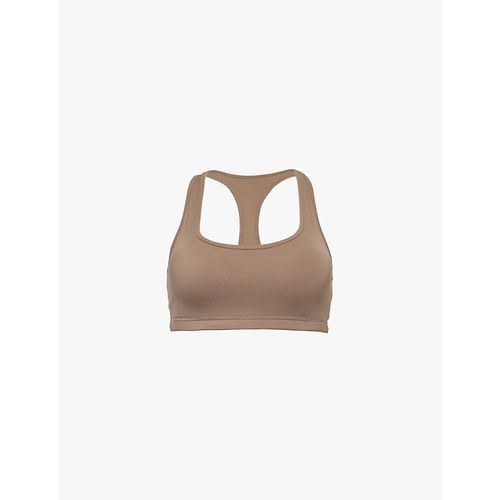 Womens Cocoa Brown Ultimate Racerback Stretch-jersey bra