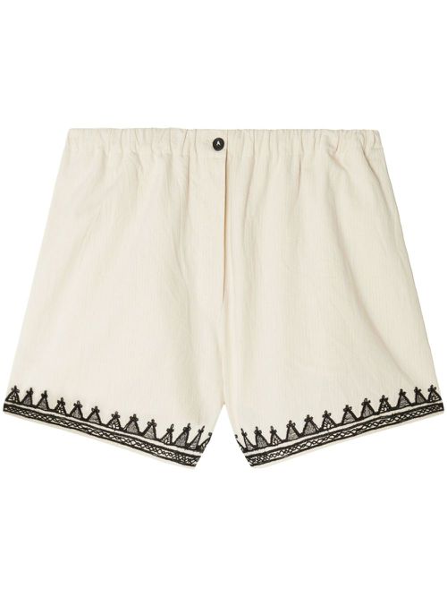 Akasha cotton-blend shorts - Neutrals