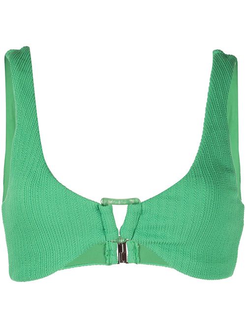 Astrid textured bikini top - Green