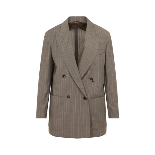 Acciaio Pinstriped Jacket - Women's Spring Summer 2026
