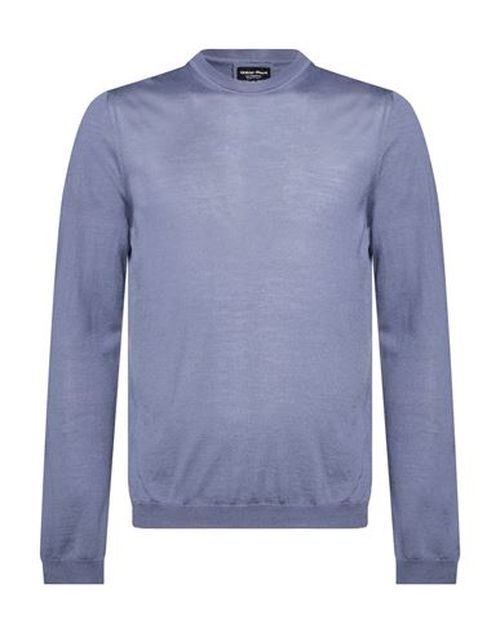 Man Sweater Slate blue Size 44 Cashmere