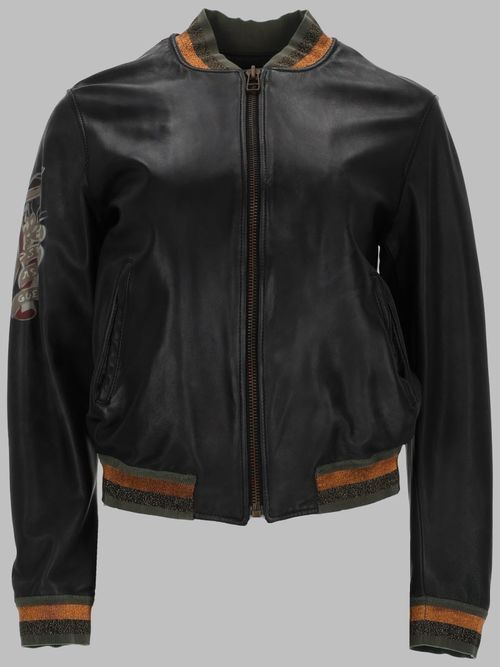 Women's Leather Jacket - Mini Style