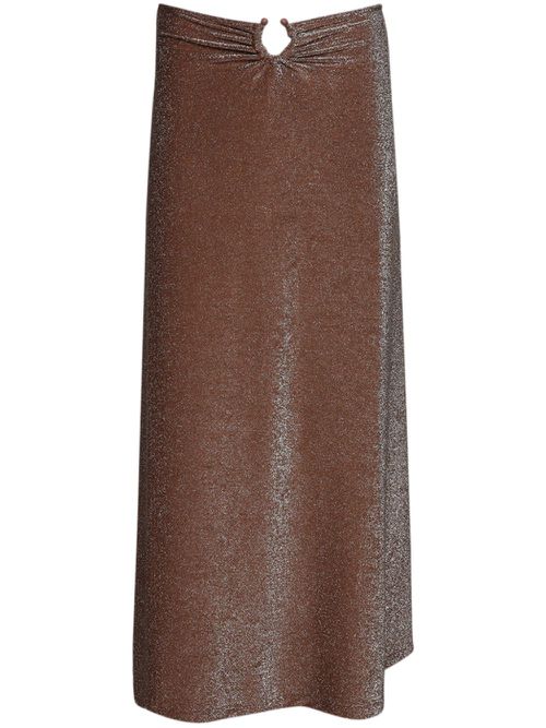 Rainstorm midi skirt - Brown