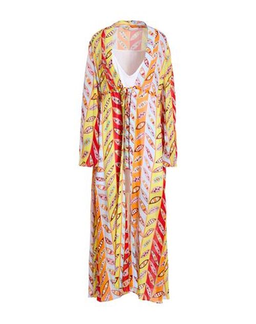 Woman Maxi dress Yellow Size 8 Viscose