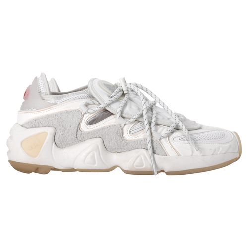 Adidas x 032c FYW S-97 Salvation Sneakers in White Mixed Media