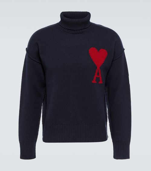 Argyle wool cardigan
