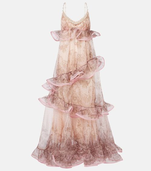 open lace back dress JAPANESE CRUSHED ORGANZA | 9121-922