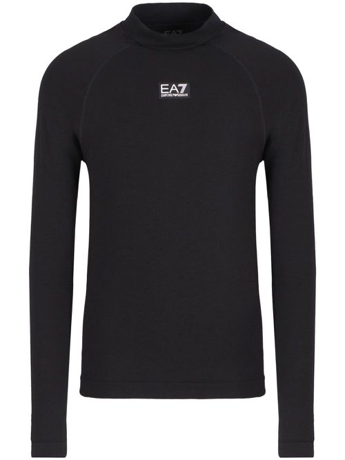 Logo-patch sweatshirt - Black