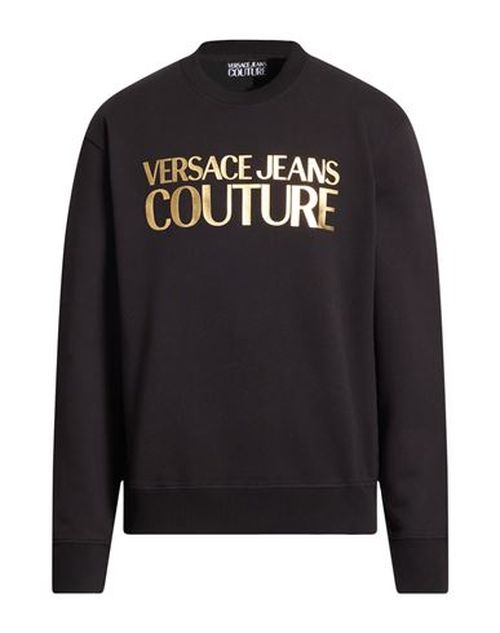 Man Sweatshirt Black Size L Cotton