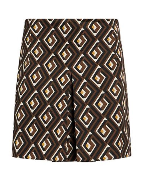 Malìparmi Woman Mini skirt Brown Size 12 Polyamide, Elastane